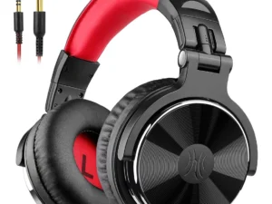 ONEODIO headset Studio Pro 10, 6.35mm & 3.5mm σύνδεση, Hi-Res, 50mm, μαύρο/κόκκινο