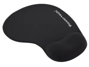 POWERTECH mouse pad PT-1293 με στήριγμα καρπού, 23x19x1.8cm, μαύρο