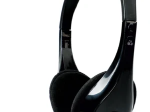 POWERTECH Headphones με μικρόφωνο PT-734 105dB, 40mm, 3.5mm, 1.8m, μαύρο