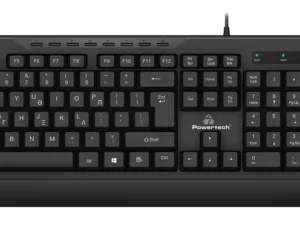 POWERTECH set ποντίκι & πληκτρολόγιο PT-1067, ενσύρματο, 1000DPI, μαύρο