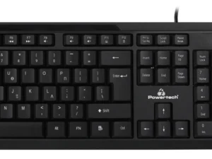 POWERTECH set ποντίκι & πληκτρολόγιο PT-1068, ενσύρματο, 1000DPI, μαύρο