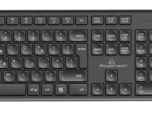 POWERTECH set ποντίκι & πληκτρολόγιο PT-1151, ασύρματο, 1600DPI, μαύρο