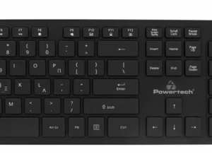 POWERTECH set ποντίκι & πληκτρολόγιο PT-1189, ασύρματο, 1600DPI, μαύρο