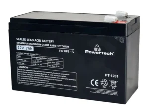 POWERTECH μπαταρία μολύβδου PT-1109, 12V 7Ah, T1