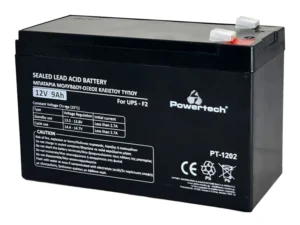 POWERTECH μπαταρία μολύβδου PT-1202 για UPS, 12V 9Ah, F2
