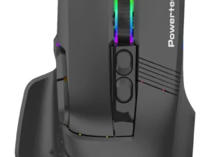 POWERTECH ενσύρματο gaming ποντίκι PT-1274, RGB φως, οπτικό, 12000DPI, μαύρο