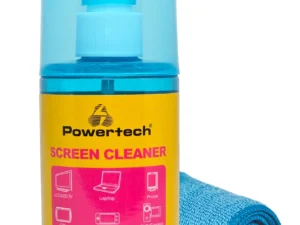 POWERTECH σπρέι καθαρισμού οθόνης PT-1312 με πανί μικροϊνών, 200ml