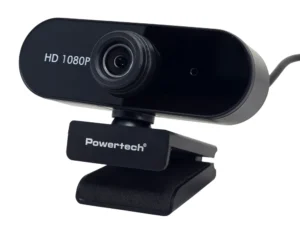 POWERTECH web camera PT-1382, 2MP, 1080p FHD, ρυθμιζόμενη εστίαση, 1.5m, μαύρη