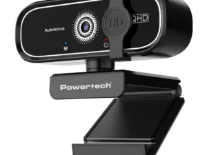 POWERTECH web camera PT-1427, 5MP, 2K QHD, αυτόματη εστίαση, 1.5m, μαύρη