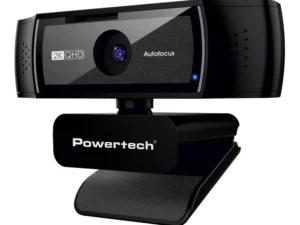 POWERTECH web camera PT-1428, 5MP, 2K QHD, αυτόματη εστίαση, 1.5m, μαύρη