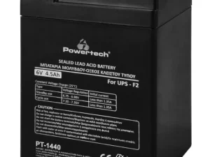 POWERTECH μπαταρία μολύβδου PT-1440 για UPS, 6V 4.5Ah, F2