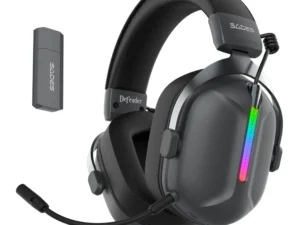 SADES gaming headset Defender, ασύρματα & ενσύρματα, 50mm, 1050mAh, RGB, multi-platform, μαύρο