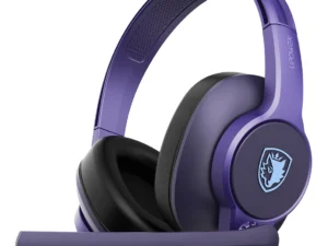 SADES gaming headset UPOWER, 3.5mm σύνδεση, 40mm, μωβ